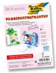 Passepartoutkarten+Kuvert rechteckig je 5 St. Weiß