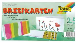 Briefkarte DL 25ST weiß FOLIA 8758 einfach 190g