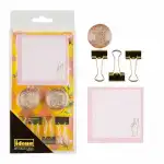 Idena Büro-Set rosegold 2 Magnete, Notizzettel u 4...