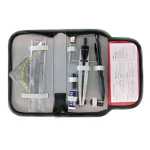 Zirkeletui 13-teilig 20,5x10,5x3cm