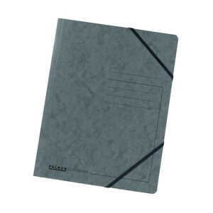 Falken Eckspanner Karton dunkelgrau mit Gummizug, für DIN A4