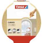 tesa Papier-Klebeband Maler-Krepp für Rundungen - 25 m x 25 mm, beige