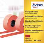 Preisetiketten 26x16mm rot 2-zeilig 10 Rollen 1200 Etiketten pro Rolle