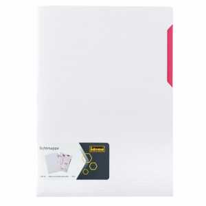 Idena Sichtmappe PP A4 weiß/pink