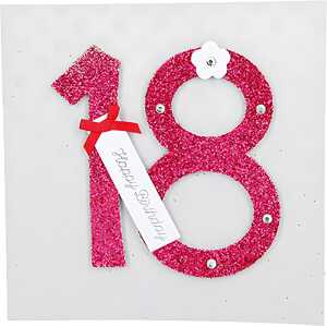 Glamour Klappkarte quadratisch Motiv 1