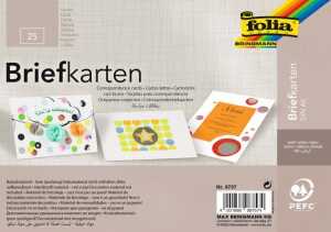Briefkarten A5, 25 Stück Weiß 4001868087574