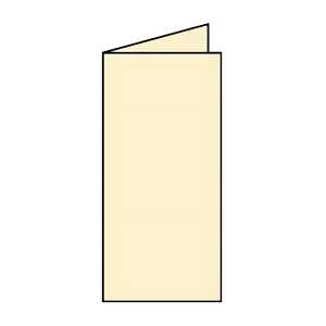 Coloretti Karten 5 Stück DL creme