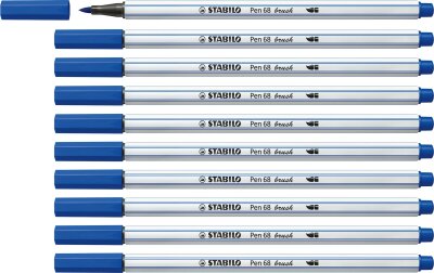 STABILO Pen 68 brush ultramarinblau