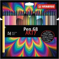 STABILO Pen 68 24er Kartonetui „ARTY"