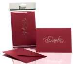 Briefkarte B6 HD 5/5 rosso RÖSSLER 1181956072 DANKE