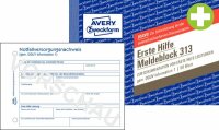 Zweckform 313 Meldeblock Erste Hilfe - A6 quer, 50 Blatt