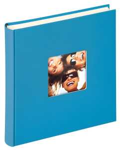 Buchalbum Fun oceanblau 30x30 cm, mit Ausschnitt - 100 weisse Seiten