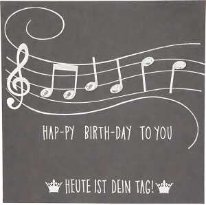 Glamour Klappkarte quadratisch Motiv 40