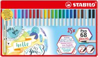 STABILO Pen 68 brush 25er Metalletui