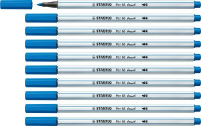 STABILO Pen 68 brush dunkelblau