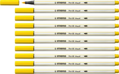 STABILO Pen 68 brush gelb