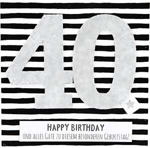 Glamour Klappkarte quadratisch Motiv 4