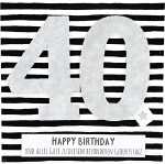 Glamour Klappkarte quadratisch Motiv 4