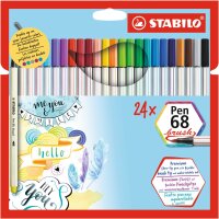 STABILO Pen 68 brush 24er Kartonetui