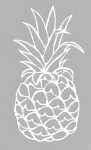 Schablone 40 x 66 cm Pineapple