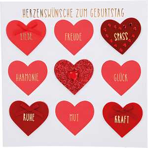 Glamour Klappkarte quadratisch Motiv 28