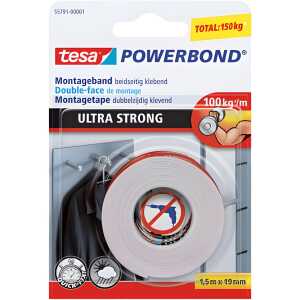 tesa Montageband Powerbond - 19 mm x 1,5 m, extra stark