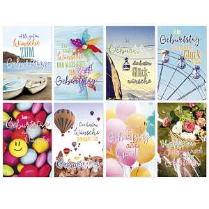 SKOR Glückwunschkarten Geburtstag sortiert 1St