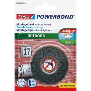 Montageband Outdoor TESA 55750-00001-03 19 mm 1.5 m