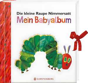Kleine Raupe Nimmersatt Babyalbum ROT - ab 2 Jahre
