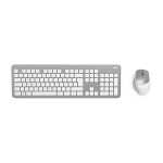 Funktastatur-/Maus-Set KMW-700 silber/weiß, flüsterleise Tasten