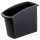 Papierkorb MONDO - 18 Liter, rechteckig, ergonomisch schlank, schwarz