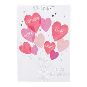 Hochzeit 4 Jahreszeiten Klappkarte Motiv 1