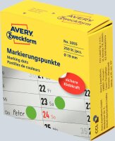 Zweckform Markierungspunkte D19mm grün 3855 i.Spender