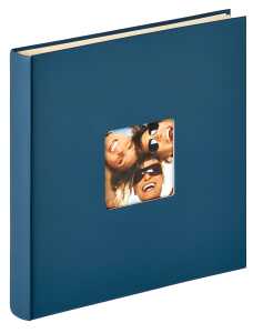 Selbstklebealbum Fun blau, 33x34 cm - 50 weisse Seiten