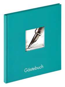 Gästebuch Fun petrolgrün, 23x25 cm - 72 weisse Seiten