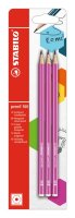 STABILO pencil 160 HB pink 3er Blister