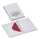 Kartenmappe 8/8 A6Hd/C6 Paper Royal grau Gerippt
