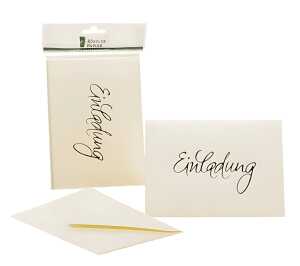 Briefkarte B6 HD 5/5 candle metallic RÖSSLER 1181955303 EINLADUNG