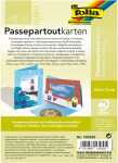 Passepartoutkarten+Kuvert rechteckig Himmelbl.5 St.