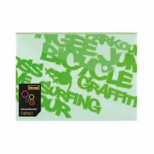 Idena Versandtasche PP C4 Neon grün