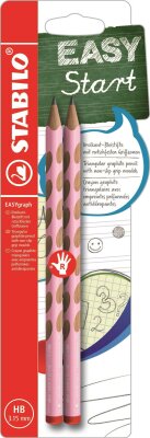 STABILO EASYgraph Pastel R HB 2er Blister pastellpink