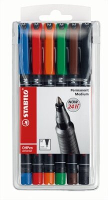 STABILO OHPen universal permanent M 6er Etui