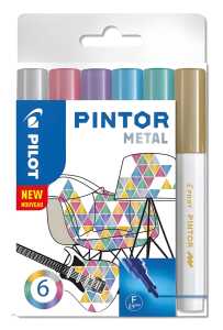 Marker Pintor fein 6er Set Metal