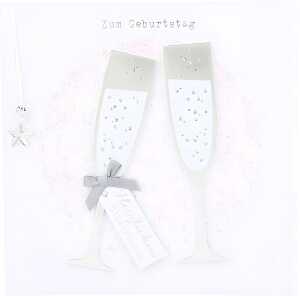 Glamour Klappkarte quadratisch Motiv 24