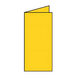 Coloretti Karten 5 Stück DL Goldgelb