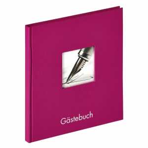 Gästebuch Fun violett, 23x25 cm - 72 weisse Seiten