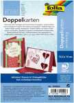 Doppelkarten m.Umschlag 5 St.,105x150mm Dunkelrot