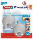 Tesa Powerstrips Haken Small Metall rund - 2 Stück...