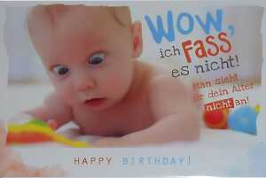 Minikarte Klappkarte Motiv 5, Baby WOW