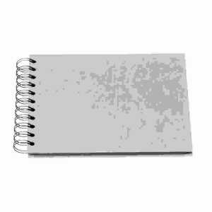 ROESSLER PAPIER Spiralalbum 20x15cm Soho Wire O stone